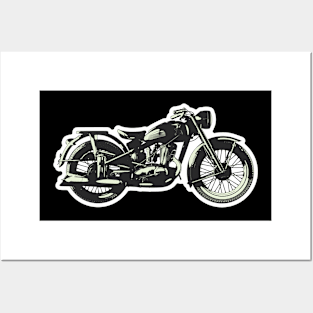 motor bike Posters and Art